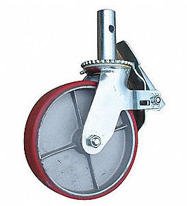 as rodas do plutônio do rodízio do andaime de 6 polegadas passam as rodas ajustáveis 250kgs do andaime dos rodízios